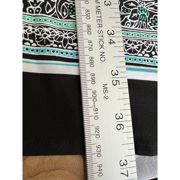 Catherines Maxi Skirt Womens Size 14/16 Black Pull On Boho Stretch Side Slits - Picture 8 of 9